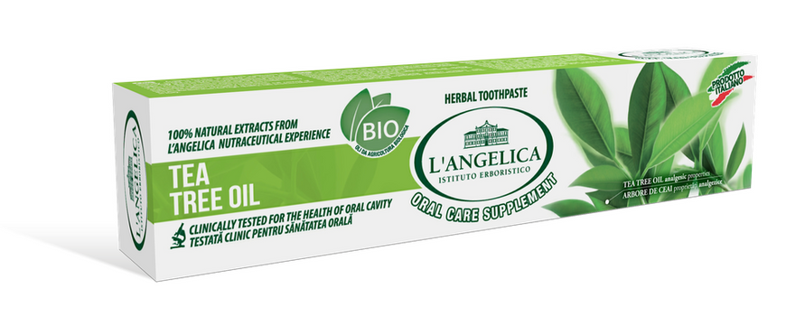 Зубна паста Олія чайного дерева, LAngelica, 75 мл - фото
