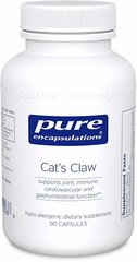 Кошачий коготь, Cat's Claw, Pure Encapsulations, 450 мг, 90 капсул - фото