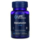 Мелатонін, Melatonin, Life Extension, 3 мг, 60 капсул, фото