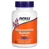 Глюкозамин сульфат, Glucosamine Sulfate, Now Foods, 750 мг, 120 растительных капсул, фото