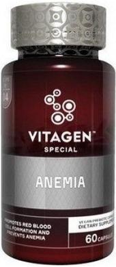 Витаминно-минеральный комплекс, Anemia, Vitagen, 60 капсул - фото