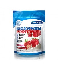 Протеин, Whey Protein, Quamtrax, вкус клубника, 500 г - фото
