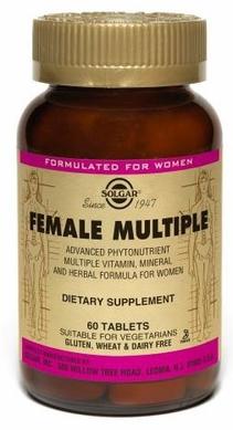 Вітаміни для жінок, Female Multiple, Solgar, 60 таблеток - фото