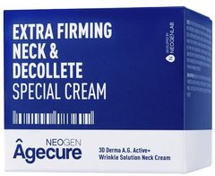 Антивіковий крем для шиї і зони декольте, Agecure Extra Firming Neck & Decollete Special Cream, Neogen, 80 мл - фото