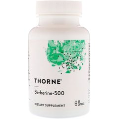 Берберин - 500, Berberine-500, Thorne Research, 60 капсул - фото