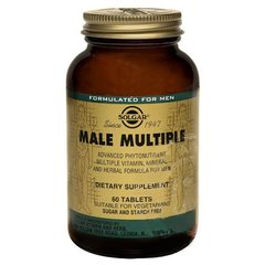 Витамины для мужчин, Male Multiple, Solgar, 60 таблеток - фото