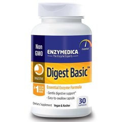 Пищеварительные ферменты, Digest Basic, Essential Enzyme Formula, Enzymedica, 30 капсул - фото
