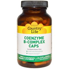 Коэнзим B-комплекс, Coenzyme B-Complex, Country Life, 120 капсул - фото
