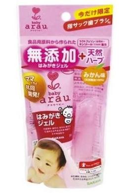 Зубная паста-гель для малышей с щеточкой для чистки зубов, Arau Baby, 35 г - фото