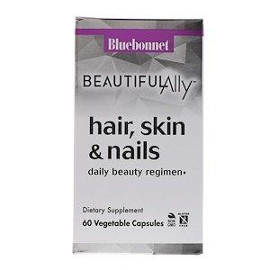Витамины для волос, кожи и ногтей, Hair, Skin & Nails, Bluebonnet Nutrition, Beautiful Ally, 60 капсул - фото