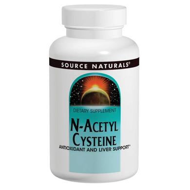Ацетилцистеїн, N-Acetyl Cysteine, Source Naturals, 600 мг, 120 таблеток - фото