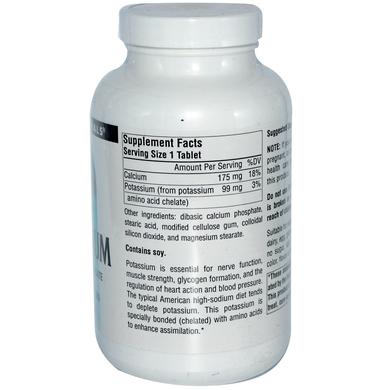 Калій, Potassium, Source Naturals, 99 мг, 250 таблеток - фото