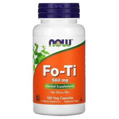 Горець багатоквітковий, Fo-Ti, Now Foods, 560 мг, 100 капсул - фото