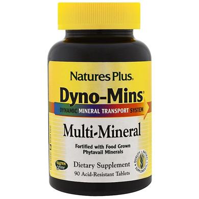 Мультиминералы, Multi-Mineral, Nature's Plus, 90 кислоустойчивых таблеток - фото