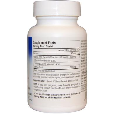 Валеріана, повний спектр, Valerian Extract, Planetary Herbals, 650 мг, 60 таблеток - фото