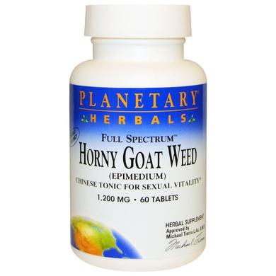Горянка, Horny Goat Weed, Planetary Herbals, 1200 мг, 60 таблеток - фото