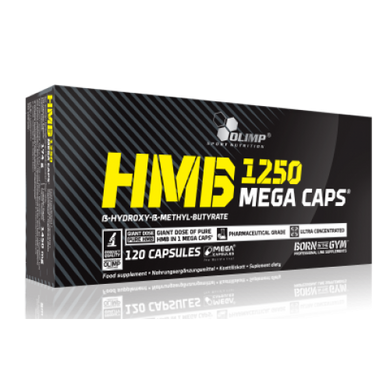 Аминокислота, HMB Mega Caps, Olimp, 120 капсул - фото