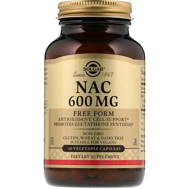 Ацетилцистеїн, NAC, Solgar, 600 мг, 60 капсул - фото