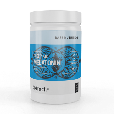 Мелатонин, Sleep Aid Melatonin, СMTech, без вкуса, 5 мг, 120 капсул - фото