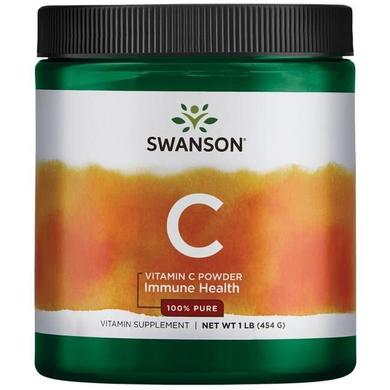 Вітамін С, Pure Vitamin C, Swanson, порошок, 454 г - фото