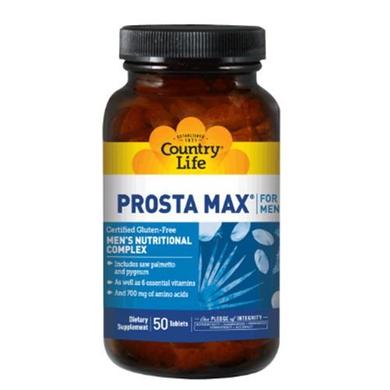 Prosta-Max добавка для чоловіків від простатиту, Country Life, 50 таблеток - фото