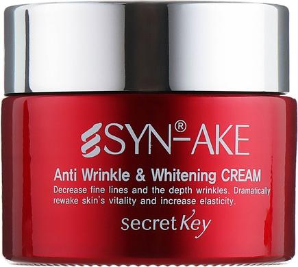 Змеиный антивозрастной крем, Syn-Ake Anti Wrinkle Whitening Cream, Secret Key, 50 мл - фото