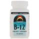 Витамин В12 (цианокобаламин), Vitamin B-12, Source Naturals, 2000 мкг, 100 леденцов, фото – 1