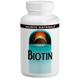 Біотин, Biotin, Source Naturals, 5 мг, 120 таблеток, фото – 1