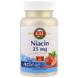 Ніацин зі смаком полуниці, Niacin, Kal, 25 мг, 200 таблеток, фото – 1