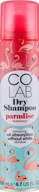 Сухий шампунь з ароматом кокоса, Paradise Dry Shampoo, Colab Original, 200 мл - фото