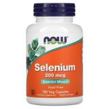 Селен (Selenium), Now Foods, 200 мкг, 180 капсул, фото