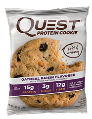 Протеиновый батончик, Quest Protein Cookie, овсяное печенье с изюмом, Quest Nutrition, 59 г - фото
