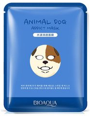 Увлажняющая тканевая маска для лица с принтом "Animal Dog Mask", Bioaqua, 30 г - фото