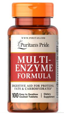 Ензими, Multi Enzyme, Puritan's Pride, 100 таблеток - фото
