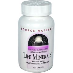Мультиминералы, Life Minerals, Source Naturals, 120 таблеток - фото