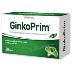ГинкоПрим, Гинкго билоба, Walmark, 60 таблеток - фото