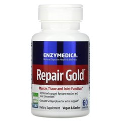 Серрапептаза для суставов, Repair Gold, Enzymedica, 60 капсул - фото