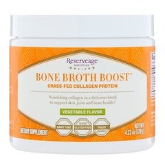 Колагеновий білок, Bone Broth Boost, ReserveAge Nutrition, порошок, смак овочів, 120 г - фото