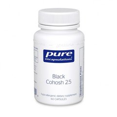Клопогон, Black Cohosh 2.5, Pure Encapsulations, 250 мг, 120 капсул - фото