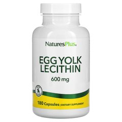 Лецитин яєчний, Egg Yolk Lecithin, Nature's Plus, 600 мг, 90 капсул - фото