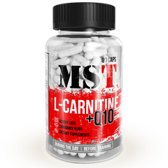 Л-карнитин, L-Carnitine Q10, MST Nutrition, 90 капсул - фото