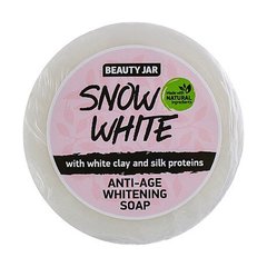 Мыло с белой глиной и протеинами шелка омолаживающее "Show White", Anti-Age Whitening Soap, Beauty Jar, 80 г - фото