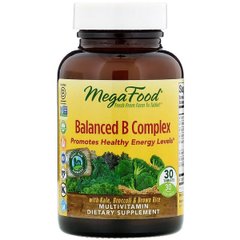 Збалансований комплекс вітамінів В, Balanced B Complex, MegaFood, 30 таблеток - фото