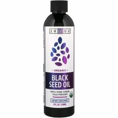 Масло черного тмина, Black Seed Oil, Zhou Nutrition, органик, 240 мл - фото