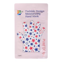 Маска-перчатки для рук с прополисом, Twinkle Design Moisturizing Hand Mask, Puredem, 2 шт х 13 г - фото