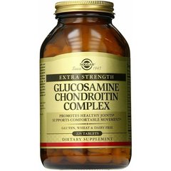 Глюкозамін Хондроїтин комплекс, Glucosamine Chondroitin Complex, Solgar, 225 таблеток - фото