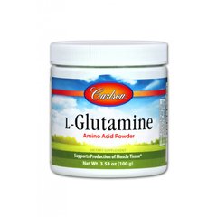Глютамин в порошке, 3000 мг, Carlson Labs, 100 гр - фото