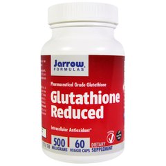 Глутатион, Glutathione Reduced, Jarrow Formulas, 500 мг, 60 капсул - фото
