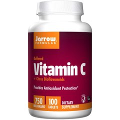 Витамин С, Vitamin C, Jarrow Formulas, 750 мг, 100 таблеток - фото