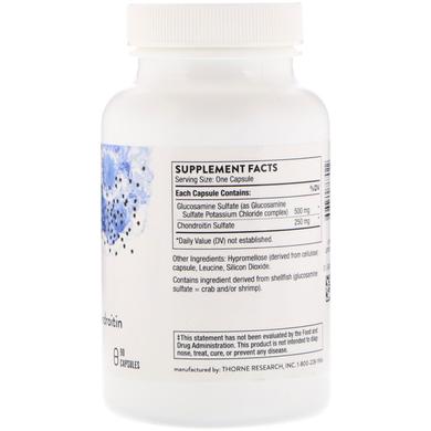 Глюкозамин хондроитин, Glucosamine & Chondroitin, Thorne Research, 90 капсул - фото